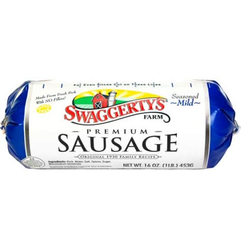 Swaggerty Amp 39 S Farm Premium Sausage Roll Mild 1Lb 16 Oz King Soopers