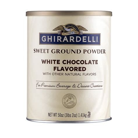 Sweet Ground Powder White Chocolate Flavored Ghirardelli