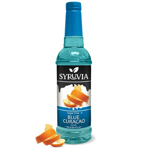 Syruvia Sugar Free Blue Curacao Syrup For Desserts Amp More Only 6 99
