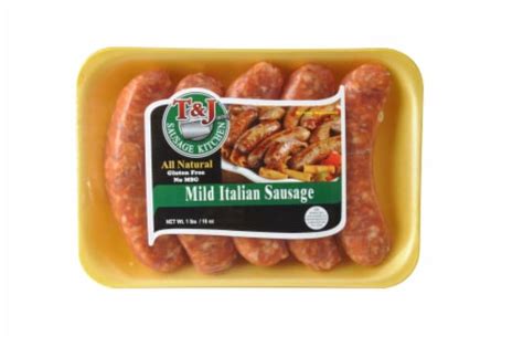 T Amp J Sausage Kitchen Mild Italian Sausage 1 Lb Kroger