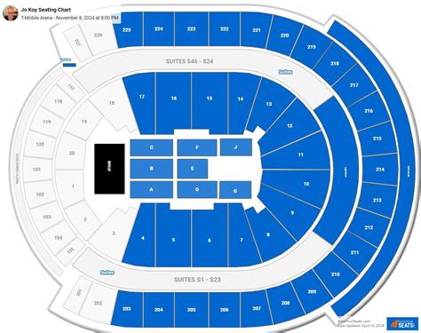 T Mobile Arena Concert Seating Chart Rateyourseats Com