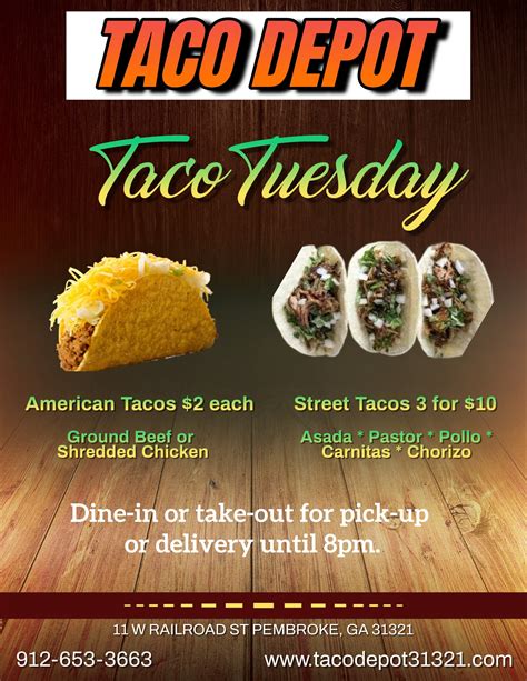 Taco Depot 11 W Railroad St Pembroke Georgia Tacos Restaurant Taco Depot 11 W Railroad St Pembroke Georgia Tacos Restaurant