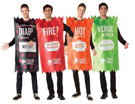 Taco Hot Sauce Packet Halloween Costume Hoodie