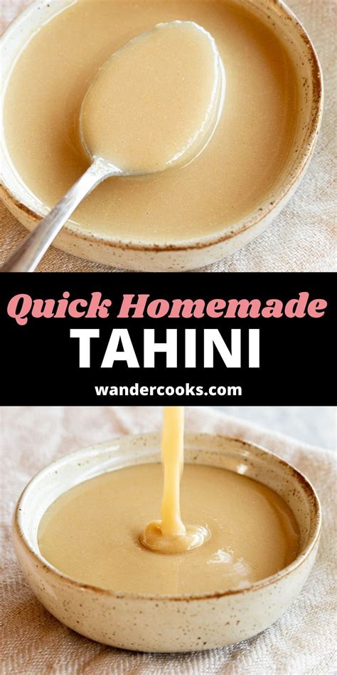 Tahini Recipe Quick Blender Method Wandercooks