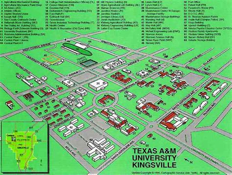 Tamu Kingsville Campus Map By Chris Silver Smith