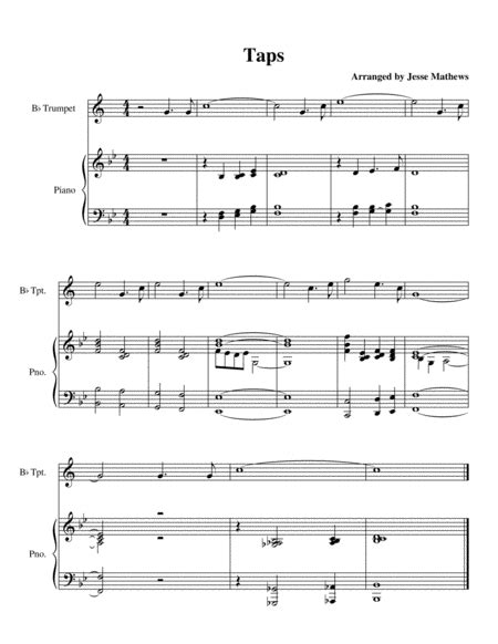Taps For Trumpet And Piano Arr Jesse Mathews By Jesse Mathews