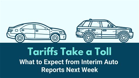 Tariffs Take A Toll What To Expect From Interim Auto Reports Next Week See It Market