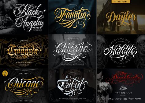 Tattoo Lettering Fonts