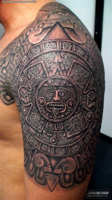 Tattoo Of Aztec Calendars Mayan