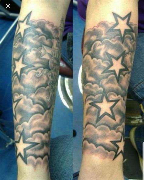 Tattoo Stars And Clouds Forearm Tattoo Ideas
