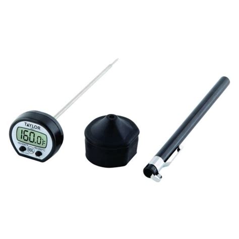 Taylor High Temperature Digital Thermometer With Rubber Boot 6 Per Case