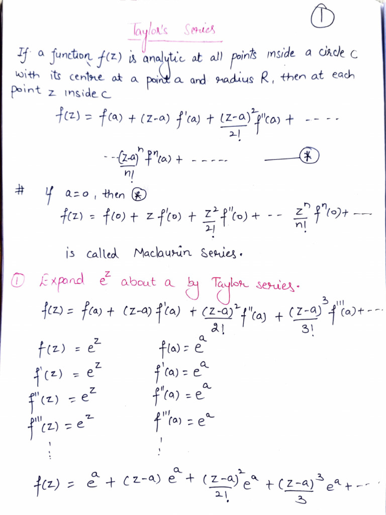 Taylor Series