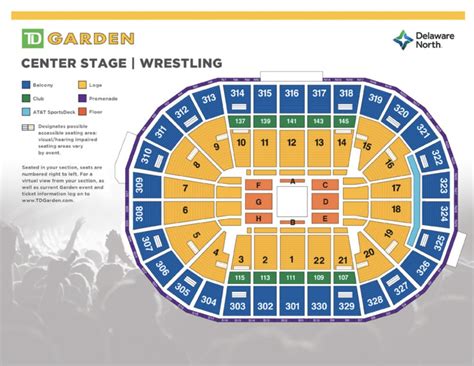 Td Garden Wrestling Seating Chart Fasci Garden