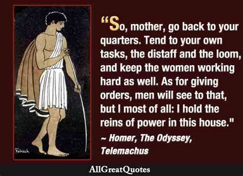 Telemachus Quotes The Odyssey Character Analysis