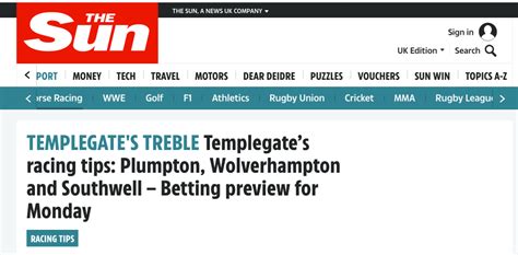 Templegate Racing Tips Review Sun Newspaper Mike Cruickshank