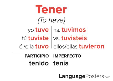 5 Tips Tener Conjugation
