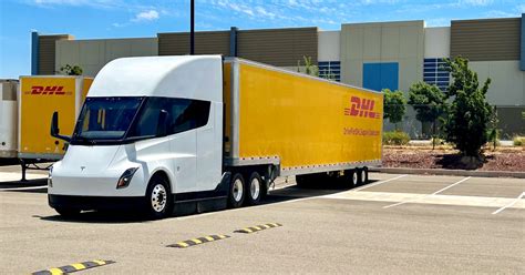 Tesla Semi Electric Truck Trial At Dhl Supply Chain Usa Delivered Global