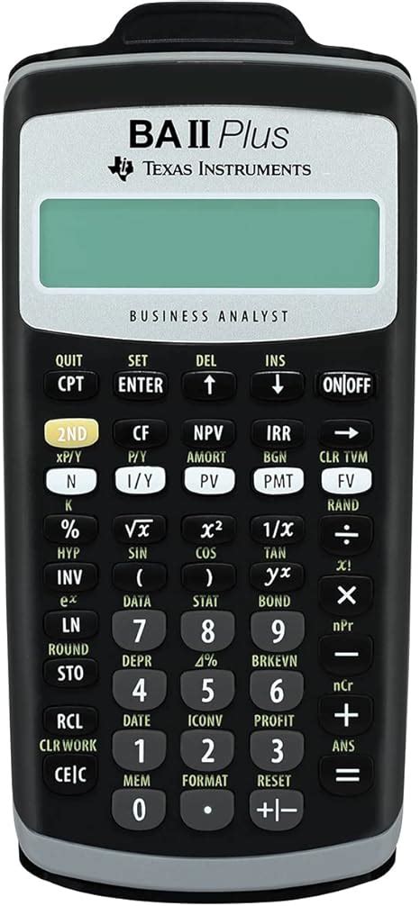 Texas Instruments Ba Ii Plus Financial Calculator Office Depot