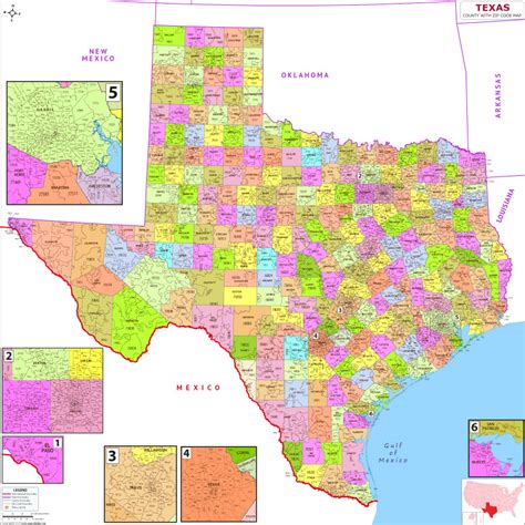 Texas Zip Code Map Texas Postal Code Texas Zip Code Map Texas Postal Code
