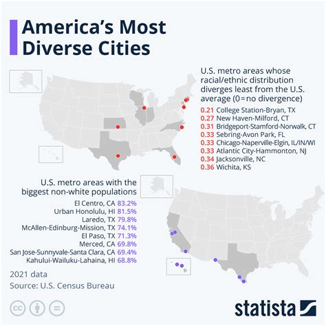 The 5 Most Diverse Major Cities In America And The 5 Least
