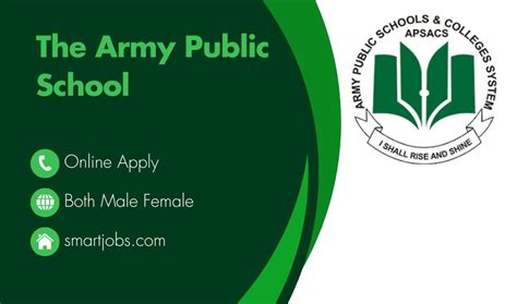 The Army Public School Jobs 2025 Join Now Smart Jobs