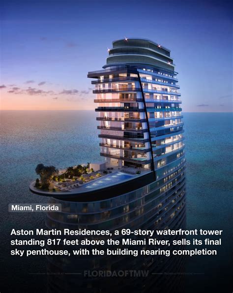 The Aston Martin Residences In Downtown Miami An Iconic Glass Waterfront 69 Story Tower Has Already Become A Significant Addition To The City S Skyline Offering 391 Condominiums With A Wide Array Of Amenities
