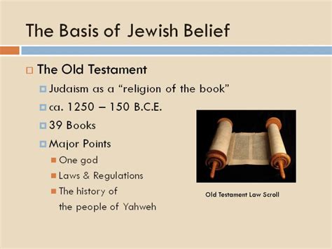 The Basis Of Jewish Belief