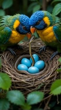 The Bird Is Crying Out For Help Because There Are Snakes In The Nest