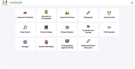 The Canelink Experience For Students University Of Miami