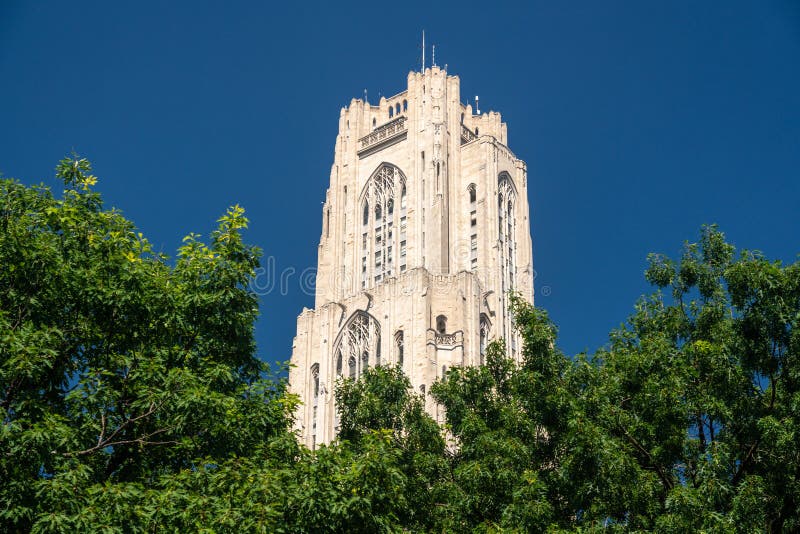 The Cathedral Of Learning At The University Of Pittsburgh In