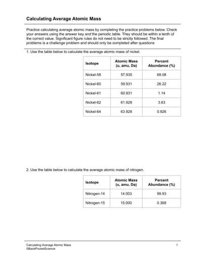 The Complete Guide To Calculating Atomic Weight Tips And Techniques