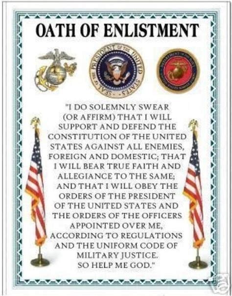 The Difference Between Oath Of Office Oath Of Enlistment Amp Gt Marine