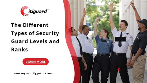 The Different Types Of Security Guard Levels And Ranks Citiguard