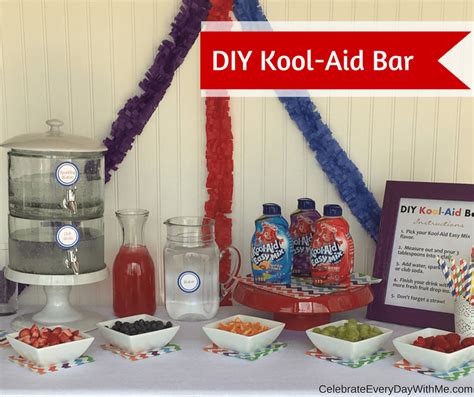 The Diy Kool Aid Easy Mix Bar Celebrate Every Day With Me