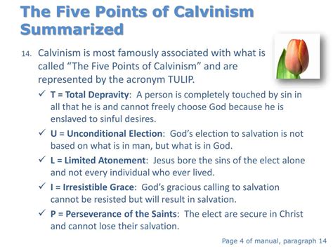 The Five Points Of Calvinism 3