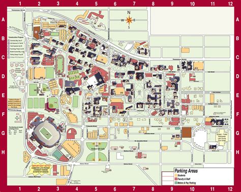 The Florida State University Fsu Campus Map