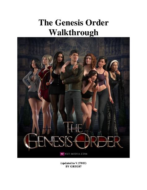 The Genesis Order Walkthrough Guide The Genesis Order Walkthrough Guide