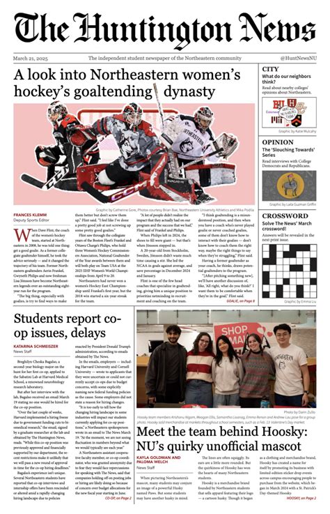 The Huntington News The Independent Student Newspaper Of Northeastern