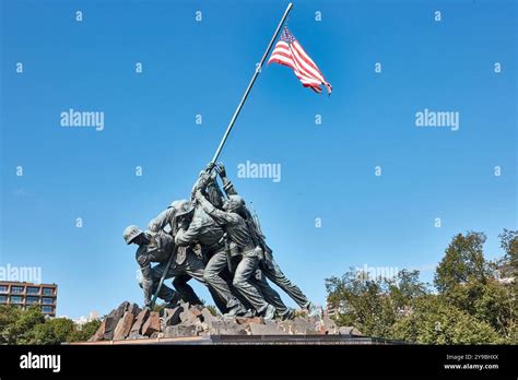 The Iconic Iwo Jima Memorial Statue Depicts Soldiers Raising The