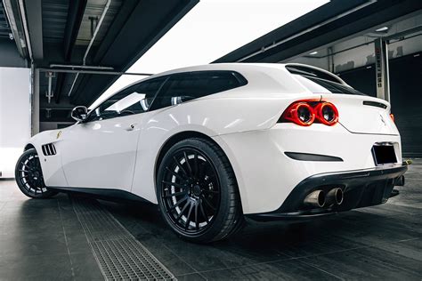The Imposing Perfected White Ferrari Gtc4lusso With Crystal Clear Headlights Carid Com Gallery