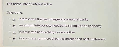 Prime Rate for Best Customers