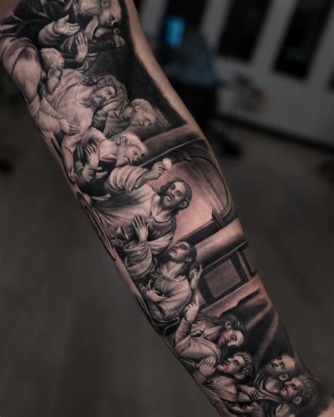 The Last Supper By Jac Alonso Religious Tattoo The Last Supper By Jac Alonso Religious Tattoo