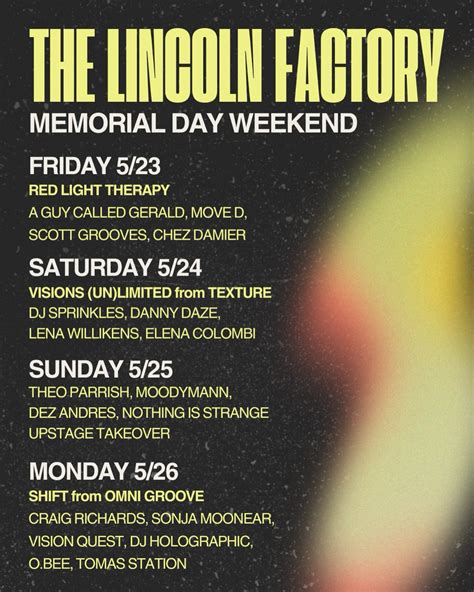 The Lincoln Factory Hours The Lincoln Factory Hours