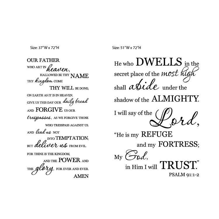 Lords Prayer Meets Psalms 91