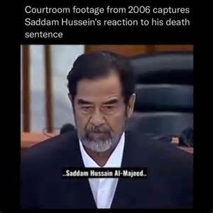 The Moment Saddam Hussein Was Sentenced To Death