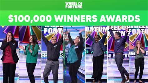 The Most 100 000 Winners Ever Wheel Of Fortune Youtube