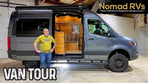 The Perfect Adventure Van Nomad Rvs Custom Short Sprinter Campervan Tour Youtube