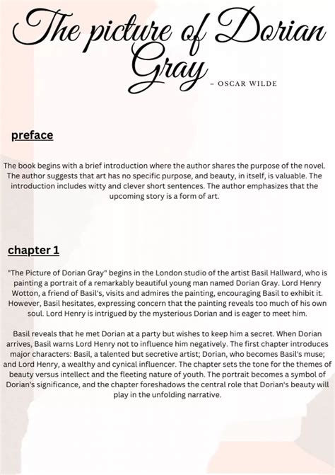 The Picture Of Dorian Gray Summary Pdf The Picture Of Dorian Gray The Picture Of Dorian Gray Summary Pdf The Picture Of Dorian Gray