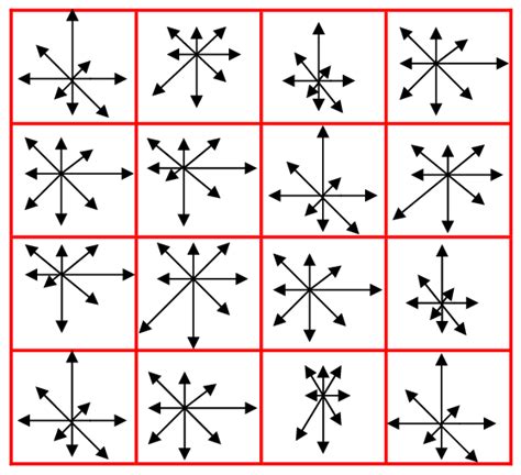 The Pixels In The 16 16 Neighborhood Are Divided To 4 4 Windows In Download Scientific Diagram