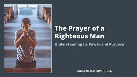 The Prayer of a Righteous Man